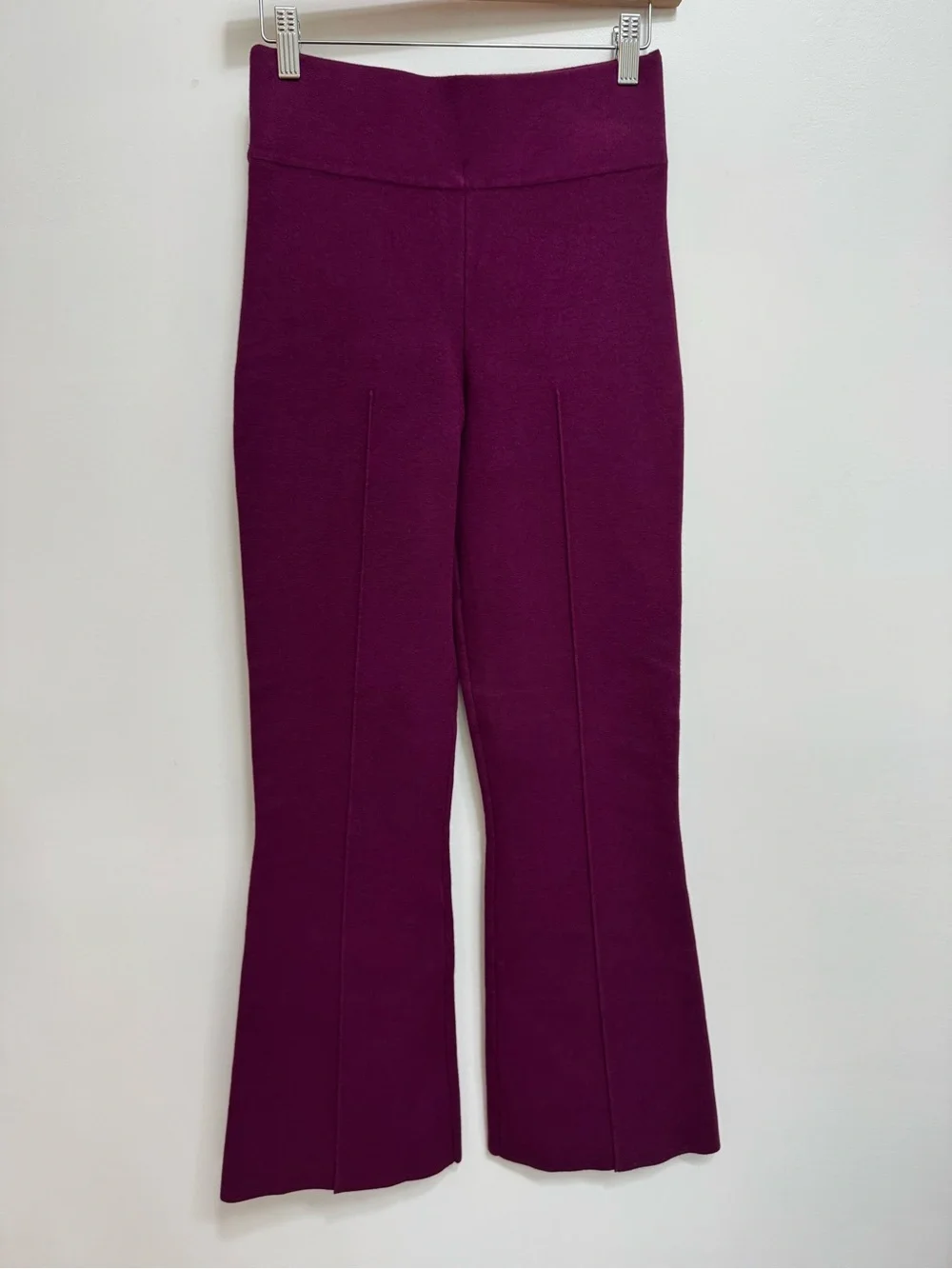 J. Crew Delaney Kickout Knit Sweater Pants Women Small Tall Preppy Winter Flare